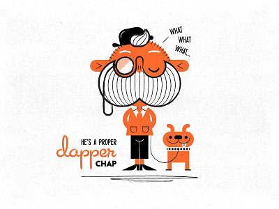 A proper dapper chap 1960s chap character character design gentleman hipster illustration posh retro sixties vintage