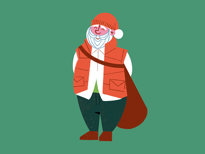 Father Hipmas hip hipster illustration xmas