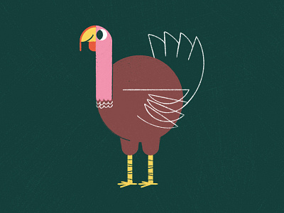 What an absolute turkey. illustration sketch texture turkey xmas
