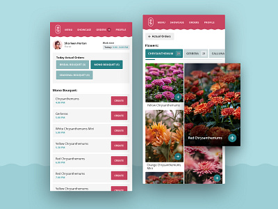 Flower Shop App app design appui flower app flower app design ui uiux ux