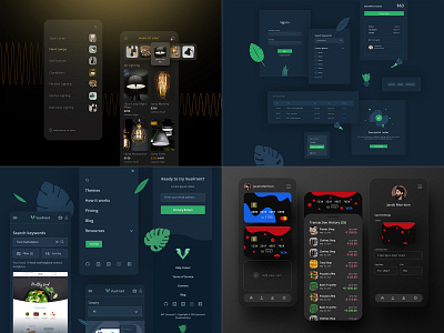 TOP 4 Dark Themes darkmode darktheme ecommerse ui uicomposition uiux ux uxui