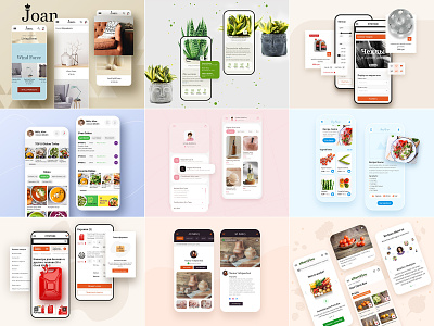 TOP 9 Shots of 2021 app app design appuidesign cosmetics delivery food design ecommerse food mobile design restaurant topshots ui ui design ui trends uicomposition uiux ux