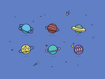Planets of SEO Galaxy! icons module modules planets project seo system
