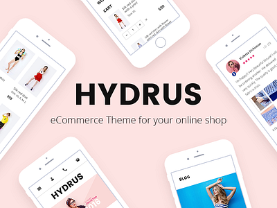 Hydrus. For your online shop ecommerse envato hydrus opencart psd theme themeforest ui ux web