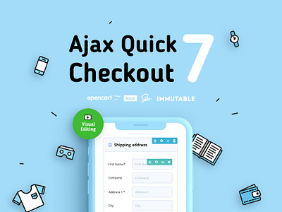 Ajax Quick Checkout module for OpenCart0 ecommerse module opencart ui ux