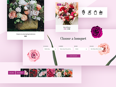 Flowers Theme ecommerse envato flower icons iconset opencart template theme themeforest ui uicomposition ux