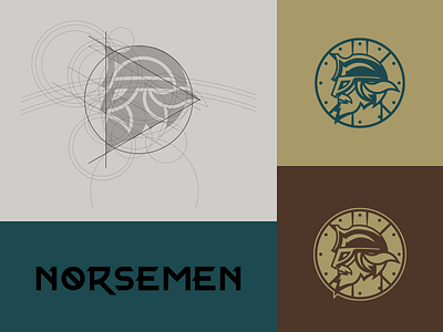 NORSEMEN - esport team logo badge design graphic design logo north shields vector viking