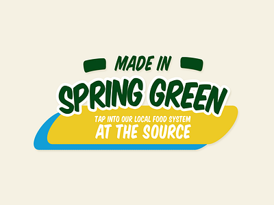 Made In Spring Green Logo brand logo design logodesign