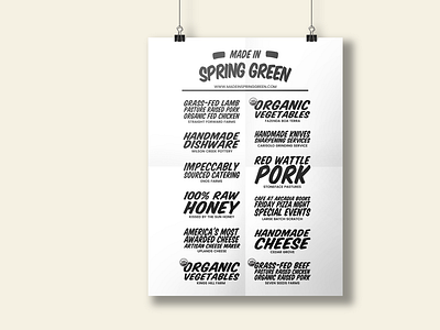 Made in Spring Green Poster