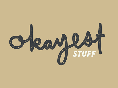 Okayest Stuff Logo brand design logo