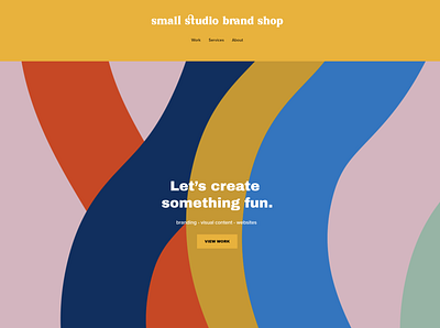 Small Studio Brand Shop brand branding design logo website website design