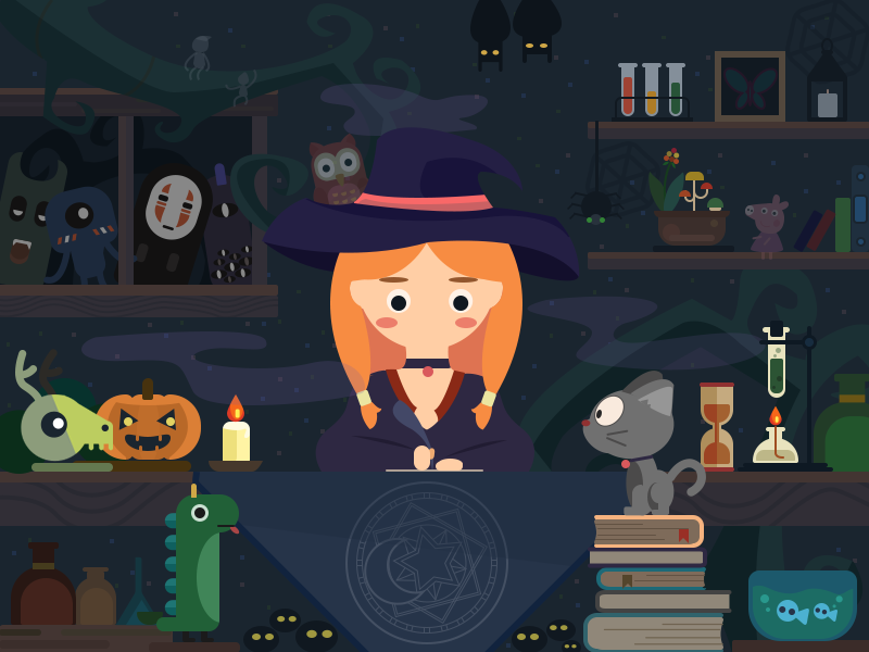 The Witch illustrations