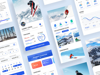Ski APP-2 app concept ui