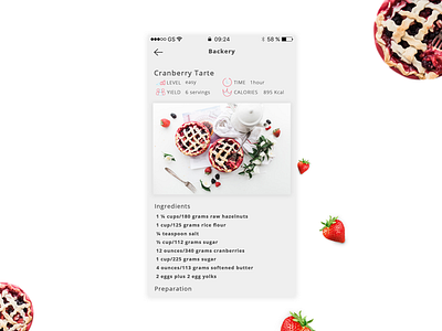 Mobile ingredients screen (Dailyui40) dailyui ingredients ui ux