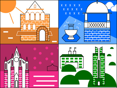 Lawrence (kansas) illustration illustration traveling ui ux