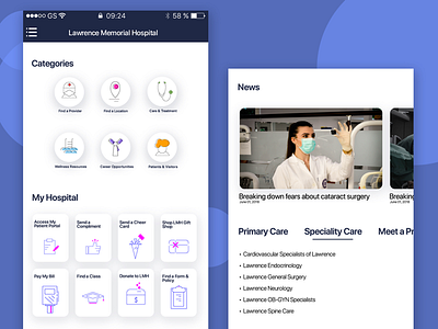 Hospital App Redesign Practice app icon illustration medical ui ux