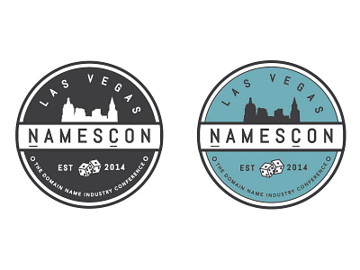 NamesCon Sticker dice lasvegas sticker tech vector