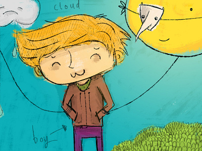 Boy And His Things illustration