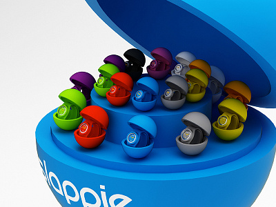 Slappie Watches Point of Sale Render balls render slappie watches