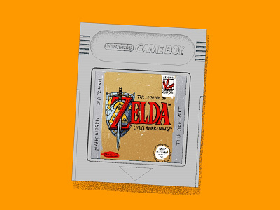 Cartridge animation gameboy shapes zelda