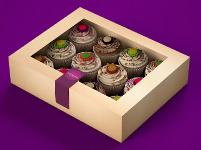 Box Of Twelve Cupcakes bakery box cake cakes carrot cinema4d cupcake cupcakery cupcakes fakes food fresh icon ish lemon lick that bowl realistic render toffee vanilla