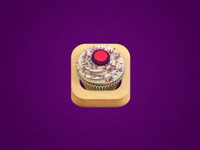 Cupcakery iOS conceptual cupcake icon ios