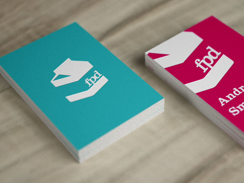 Testing with Embossing & Spot Varnishing business card render realistic