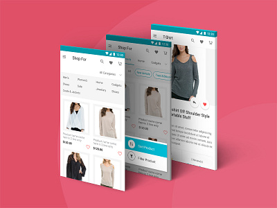 Ecommerce Mobile App - Product Pages