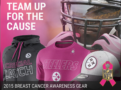 Breast Cancer Awareness Campaign bca ecommerce email nfl social steelers