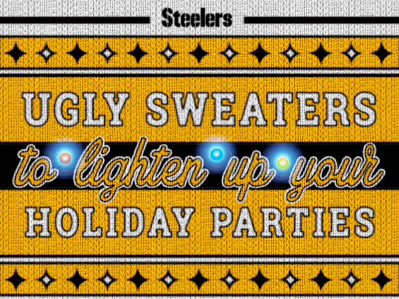 Ugly Sweaters Animation animated gif email marketing nfl