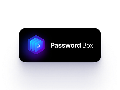 Password Box's New APP Icon app app icon brand icon logo design password