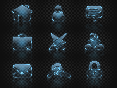 Icons for portfolio website dark gui icon icons interface navigation ui