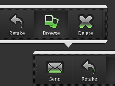 Android 'Quick Actions' android gui interface ui