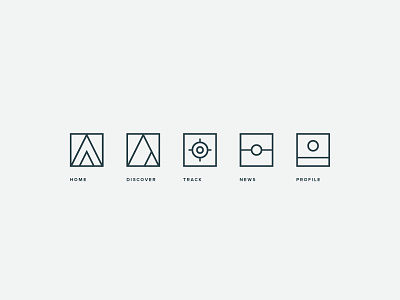 Footer Icons (WIP) app footer icons ios minimal mobile