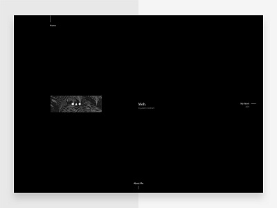 Portfolio - Home flat interface journal minimal portfolio type typography ui ux web website