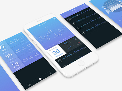 Rested app design flat interface iphone journal minimal photography type typography ui ux