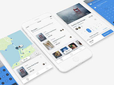 Discover app design flat interface iphone journal minimal photography type typography ui ux