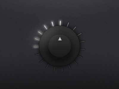 Knob amp black dial gui iphone launch icon minimal mobile ui volume