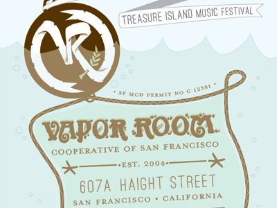 Vapor Room Treasure Island Ad