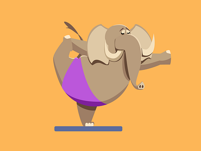 Yoga elephant illustrations role yoga
