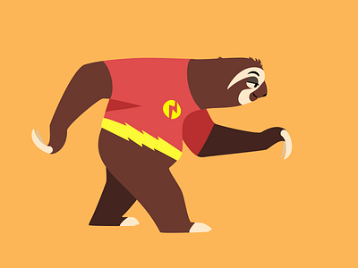 Flash go illustrations role sloth