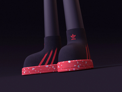 Shoes 3d adidas adidas originals blender3d redshift shoes