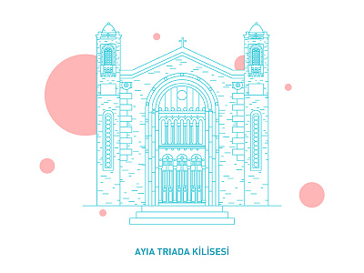 Ayia Triada Kilisesi / Ayia Triada Church architecture art building design digital art illustration
