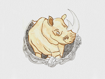 Rhino character design design draw fantastic fantasticbeasts harrypotter illustrations magic pottermore rhino