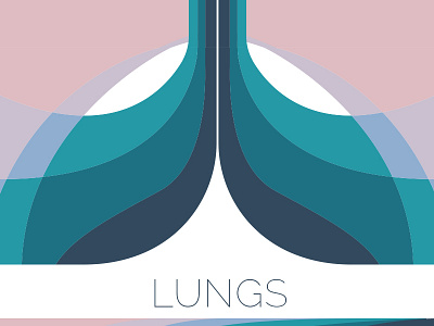 Lungs breath design illustration vector