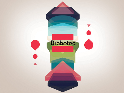 Sugar blood diabetes health illustrator vector