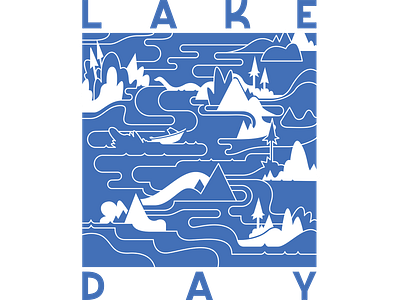 Lake Day 21 adirondacks boat life champy hiking lake lil yachty mountains nessie new york sea monster type typography water