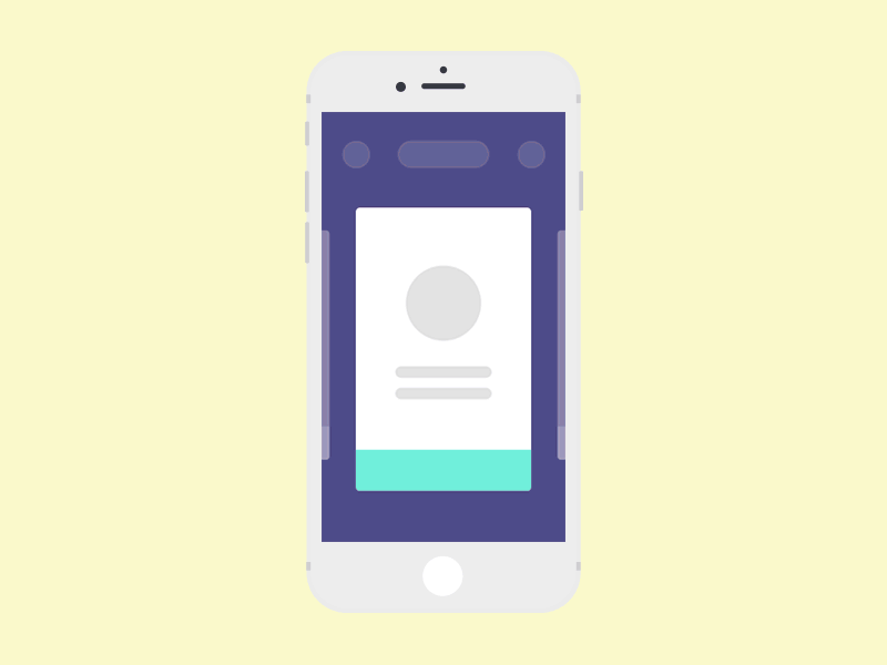 Sliding Card Interaction after effect flat freebie interaction ios sliding ui ux visual