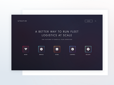 Landing page Logistic clean landing page logistic minimal ui ux web web design