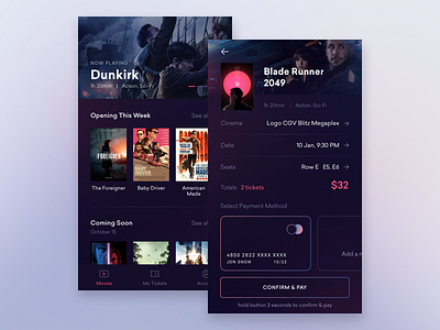 #009 Cinema App Exploration check out cinema app home screen minimal movie movie app ui ux